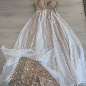 Gold Sequin Formal Dress
